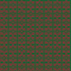 Snowflakes Fair Isle Seamless Pattern Design