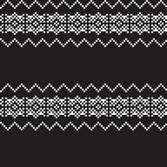 Snowflakes Fair Isle Seamless Pattern Design