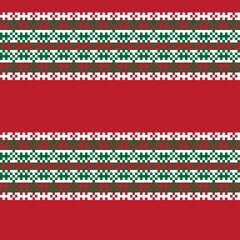 Snowflakes Fair Isle Seamless Pattern Design