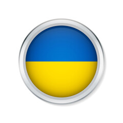 The flag of Ukraine in a circle