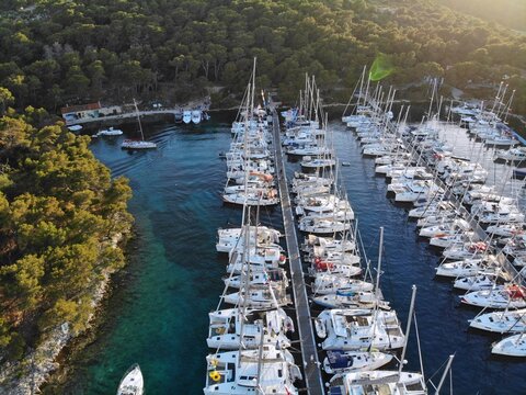 Marina In Pakleni Islands, Croatia