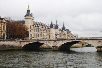 Fototapeta na wymiar The palace of Justice, Conciergerie, Paris, France