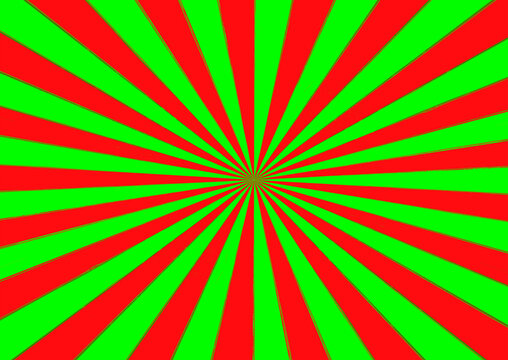 Fond rayons rouge vert
