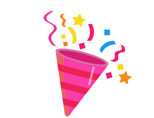 パーティークラッカー　 ベクターイラスト