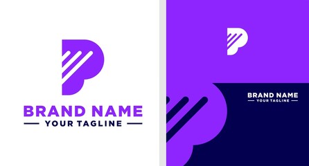 LETTER P LOGO INVESTMENT EDITABLE