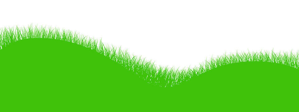 Green Vector Meadow On Isolated Background. Easter Concept: Spring, Easter, Holiday. Green Grass. Green Meadow. Vector Illustration EPS 10