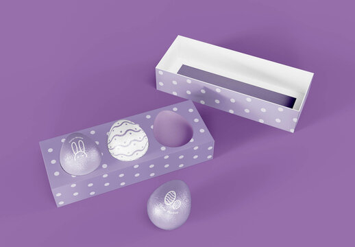 Three Easter Eggs Mockup