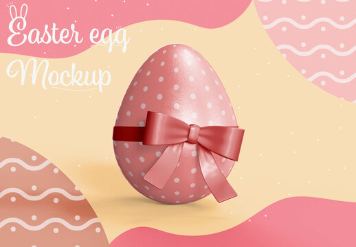 Chocolate Easter Egg Layout Mockup