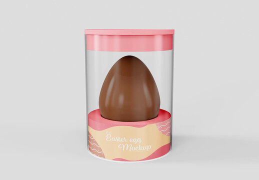 Easter Egg in Box Mockup