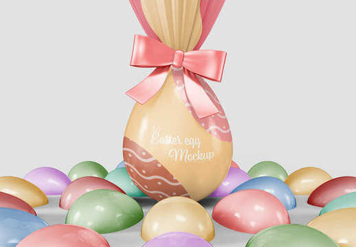 Easter Egg Packaging Layout Mockup