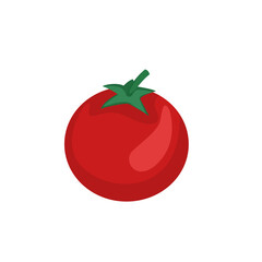 Illustration of an isolated tomato on a white background. The concept of proper nutrition. Printing on dishes, children's clothing, textiles.

