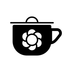 Obraz premium Baby potty vector isolated glyph icon