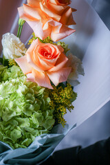 Beutiful and colorful bouquet of flowers, spring 