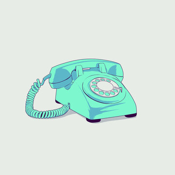 classic telephone vector that you can use as poster material or t-shirt screen printing