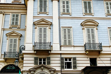 Turin Fassaden in der Altstadt