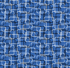 Obraz premium Seamless geometric square line pattern.