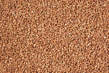 Buckwheat background, food and cereals.