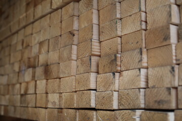 2 by 4 timber. Cut timber engineered wood