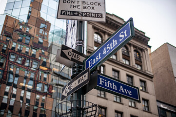 ストリートサイン　ニューヨーク
