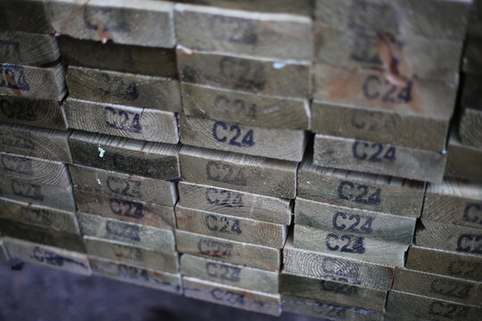Stacked c24 timber