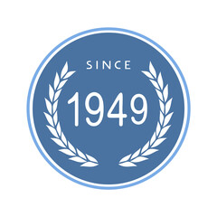 Since 1949 emblem design