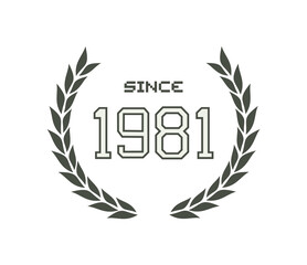 Since 1981 message symbol