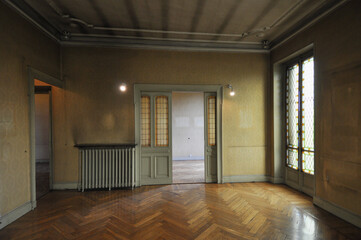 abandoned house interior