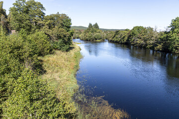 The famous River Spey at Boat of Garten  Highland, Scotland UK.