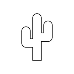 Cactus icon in line style