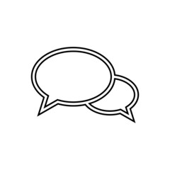 Chat icon in line style