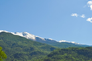 Alps mountains view in Susa