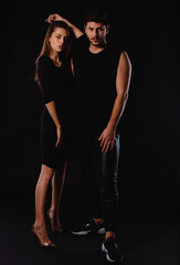 Attractive passionate pair