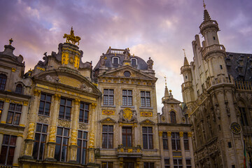 Fototapeta na wymiar Grand Place de Bruxelles capitale de la Belgique Europe