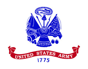 Vector illustration of the official United States Army Core flag