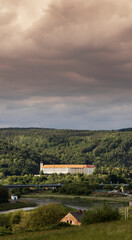 Fototapeta na wymiar Decin castle in Northern Bohemia, Czech Republic