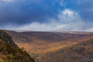landscape in the Wicklow mountains