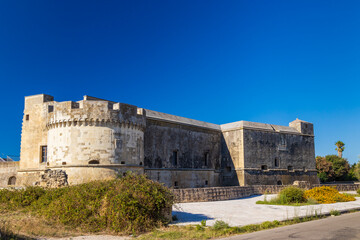 Fototapeta na wymiar Castello di Acaya castle, Province of Lecce, Apulia, Italy
