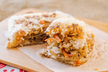 きんぴらごぼうのライスサンド