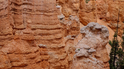 Natural red rock sculptures