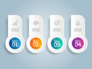 abstract horizontal timeline infographics element presentation