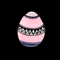 Colored and Painted Easter Egg - Happy Holidays