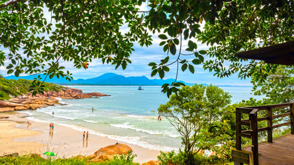 mirante da Prainha da Barra em Florianópolis , Florianopolis, Santa Catarina, Brasil