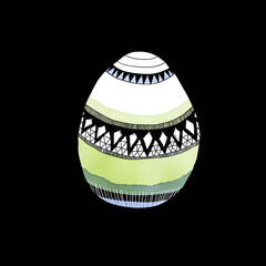 Colored and Painted Easter Egg - Happy Holidays