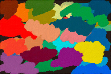 Colorful striped pattern. Wavy stylish abstract background.