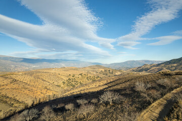 Fototapeta na wymiar mountain area in the south of Granada