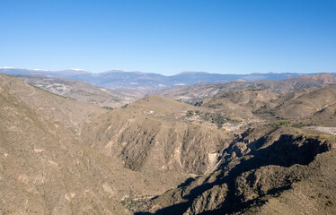 mountainous landscape in the south of Almeria in Spain
