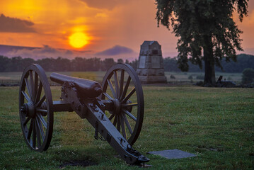 Cannon at Gettysburg - obrazy, fototapety, plakaty