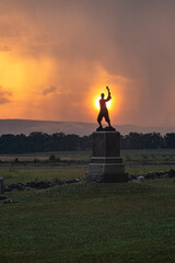 statue at Gettysburg - obrazy, fototapety, plakaty