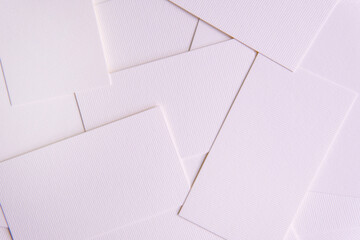 clean stack of paper top view