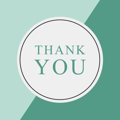 Hintergrund Vielen Dank Quadrat Türkis